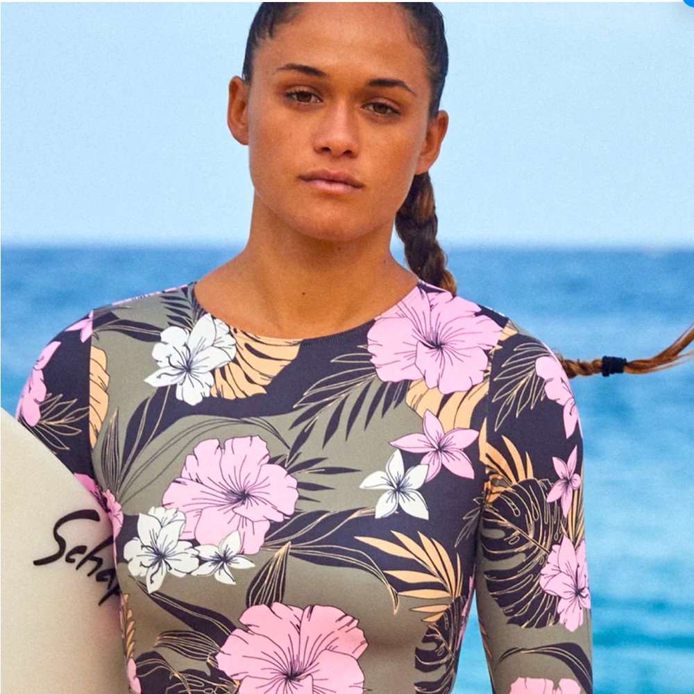 Roxy Pro Nose Ride Cropped Long-Sleeve Rashguard